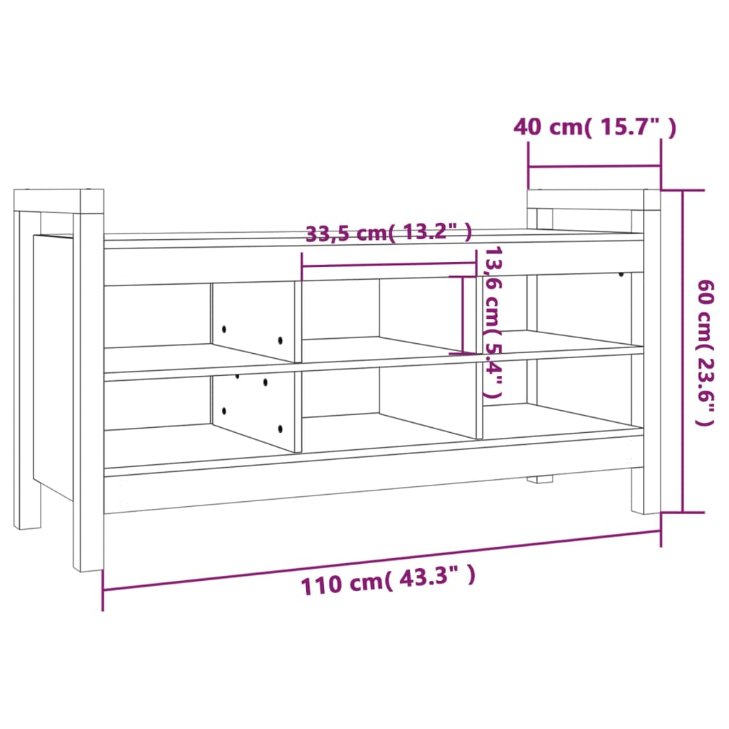 8720845557409_g_en_hd_6 vidaXL Hall Bench 110x40x60 cm Solid Wood Pine - Image 8