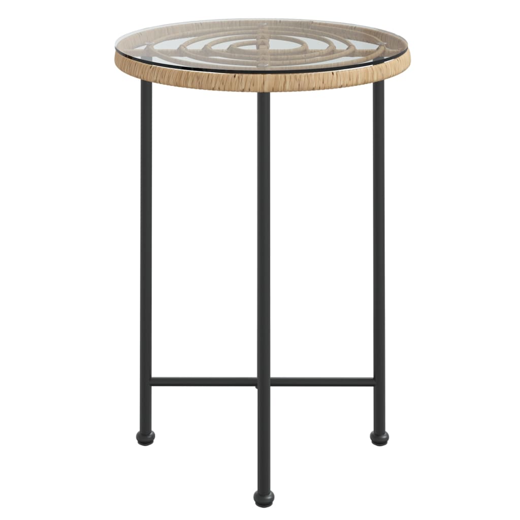 8720845557928_g_en_hd_1 vidaXL Dining Table Ø55 cm Tempered Glass and Steel - Image 3