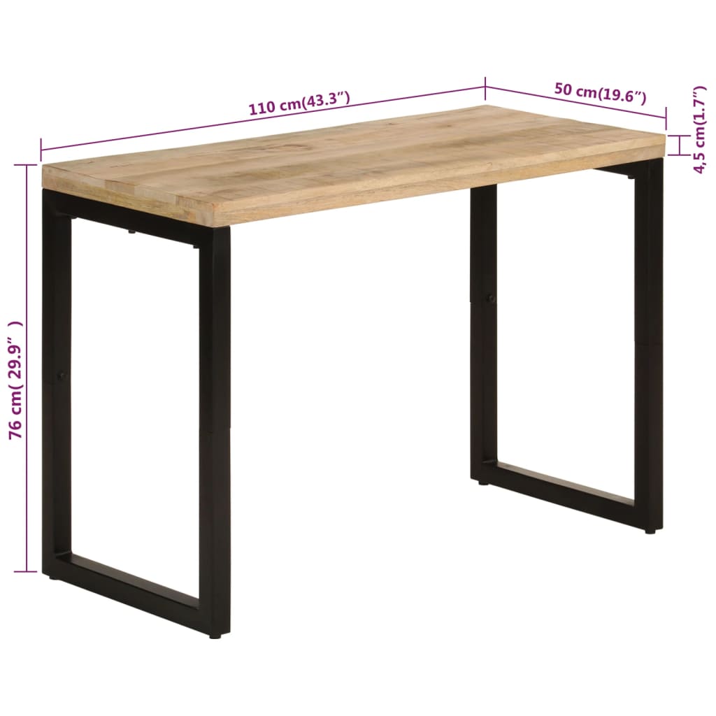 8720845558376_g_en_hd_7 vidaXL Dining Table 110x50x76 cm Solid Wood Mango - Image 9