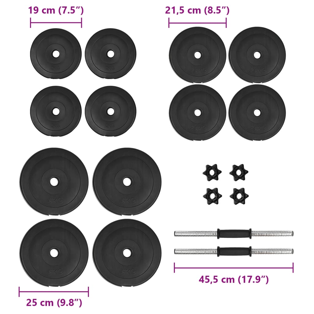 8720845559052_g_en_hd_8 vidaXL Dumbbell with Plates 40 kg - Image 9