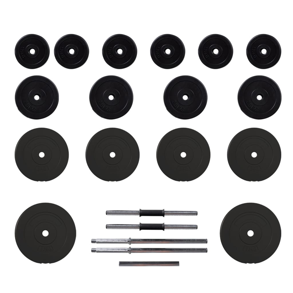 8720845559137_g_en_hd_1 vidaXL Barbell and Dumbbell with Plates 60 kg - Image 2