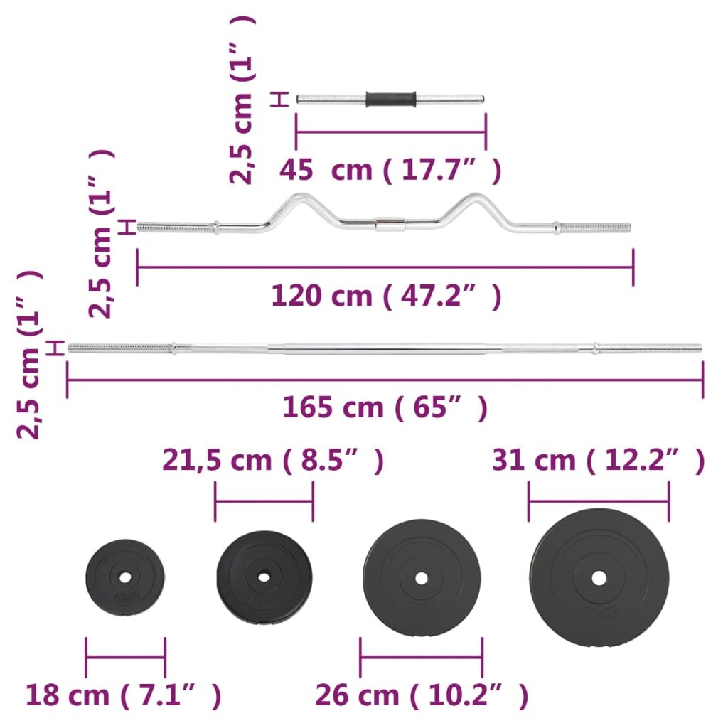8720845559175_g_en_hd_11 vidaXL Barbell and Dumbbell Plates 60 kg - Image 12