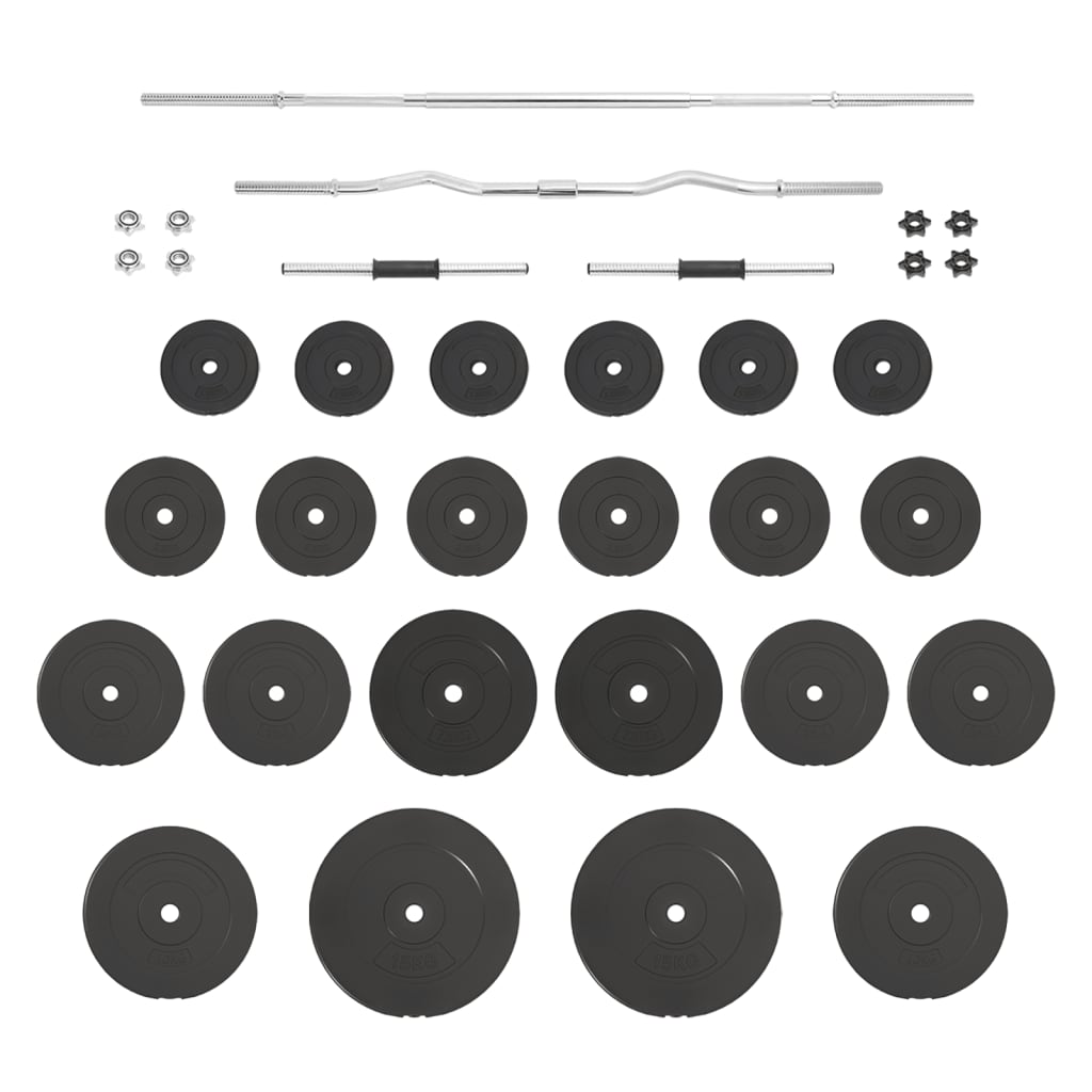 8720845559205_g_en_hd_1 vidaXL Barbell and Dumbbell with Plates Set 120 kg - Image 2