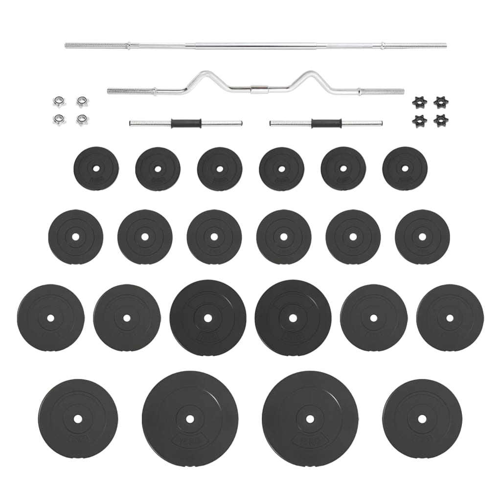 8720845559212_g_en_hd_1 vidaXL Barbell and Dumbbell with Plates Set 120 kg - Image 2