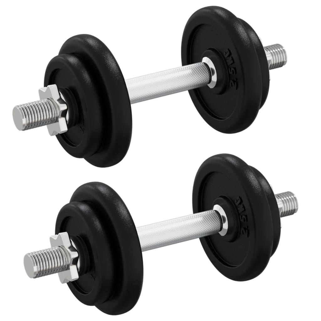 8720845559229_g_en_hd_2 vidaXL Dumbbell with Plates Set 40 kg Cast Iron and Chrome Plated Steel - Image 4