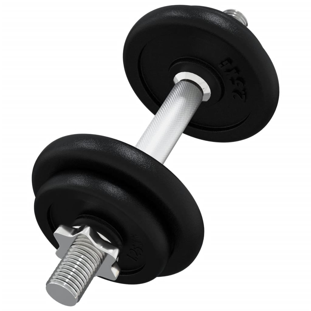 8720845559229_g_en_hd_4 vidaXL Dumbbell with Plates Set 40 kg Cast Iron and Chrome Plated Steel - Image 6