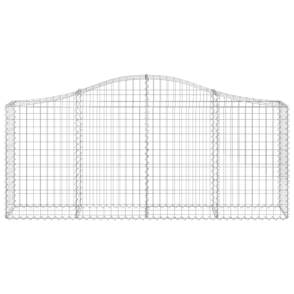 8720845559946_g_en_hd_2 vidaXL Arched Gabion Baskets 4 pcs 200x30x80/100 cm Galvanised Iron - Image 4