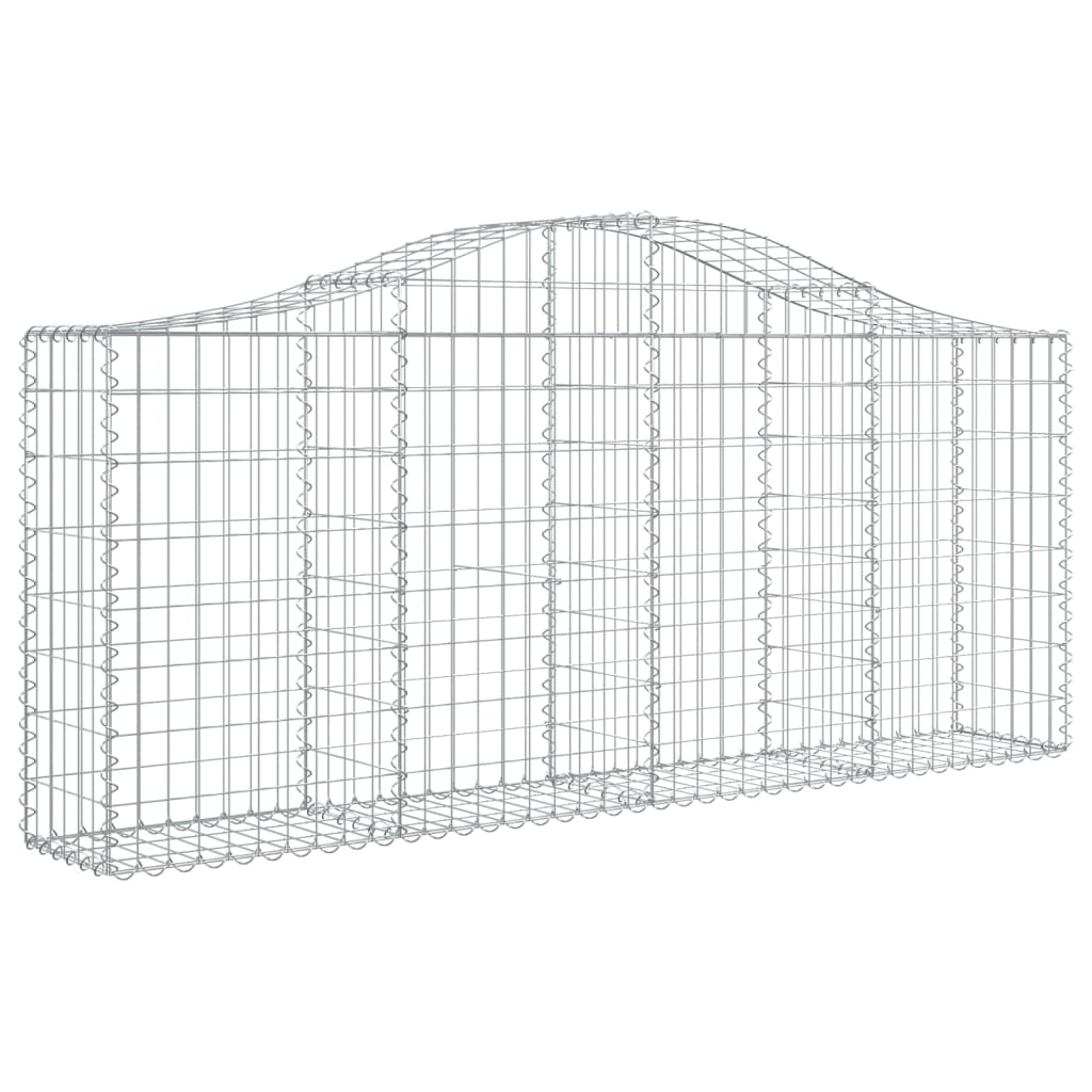 8720845559953_g_en_hd_1 vidaXL Arched Gabion Baskets 5 pcs 200x30x80/100 cm Galvanised Iron - Image 3
