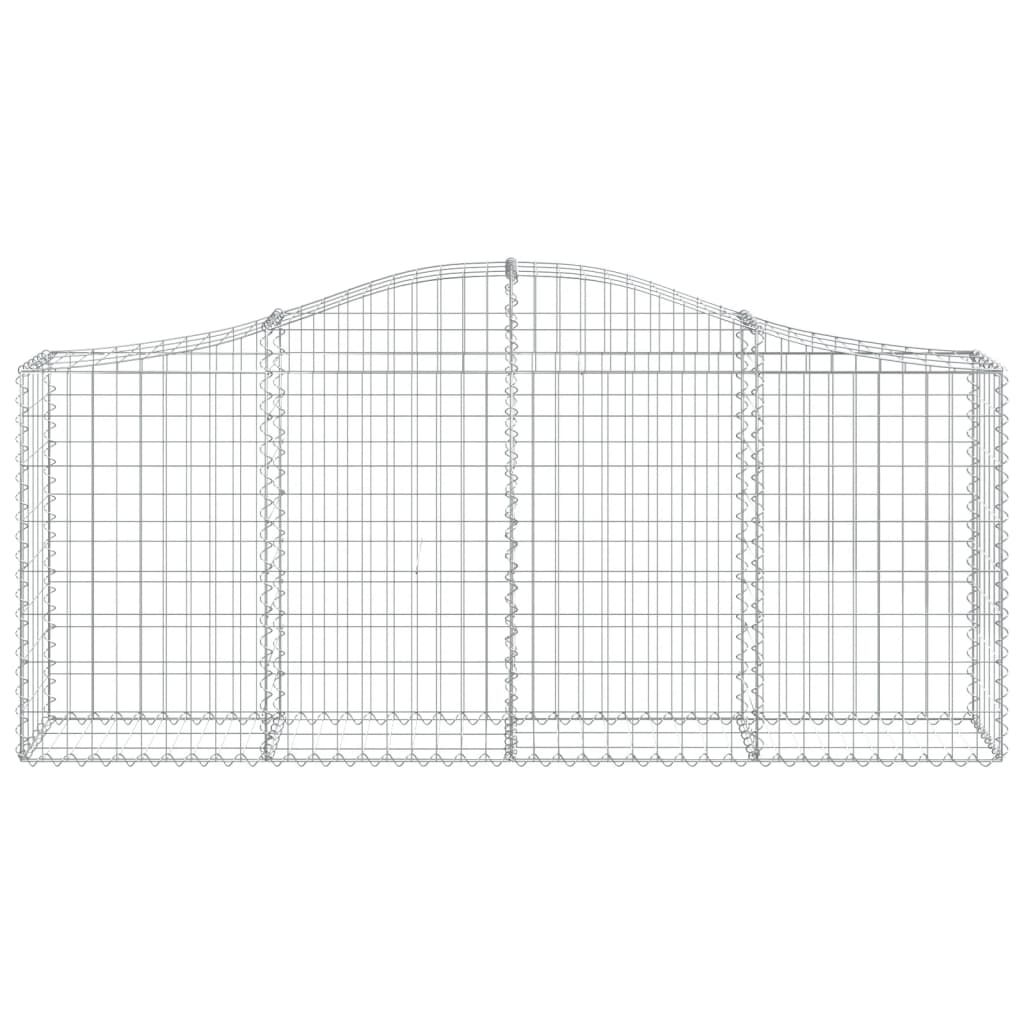 8720845559953_g_en_hd_2 vidaXL Arched Gabion Baskets 5 pcs 200x30x80/100 cm Galvanised Iron - Image 4
