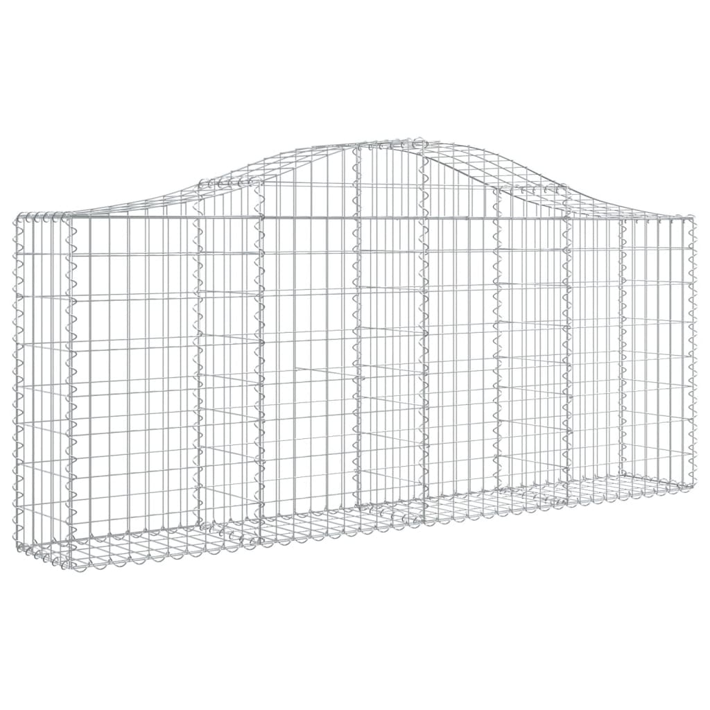8720845559960_g_en_hd_1 vidaXL Arched Gabion Baskets 6 pcs 200x30x80/100 cm Galvanised Iron - Image 3