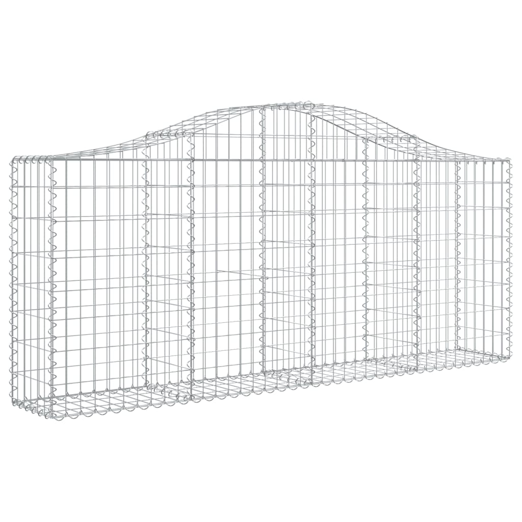 8720845559991_g_en_hd_1 vidaXL Arched Gabion Baskets 9 pcs 200x30x80/100 cm Galvanised Iron - Image 3