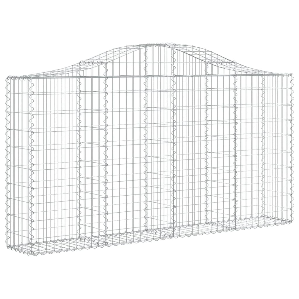 8720845560133_g_en_hd_1 vidaXL Arched Gabion Baskets 2 pcs 200x30x100/120 cm Galvanised Iron - Image 3