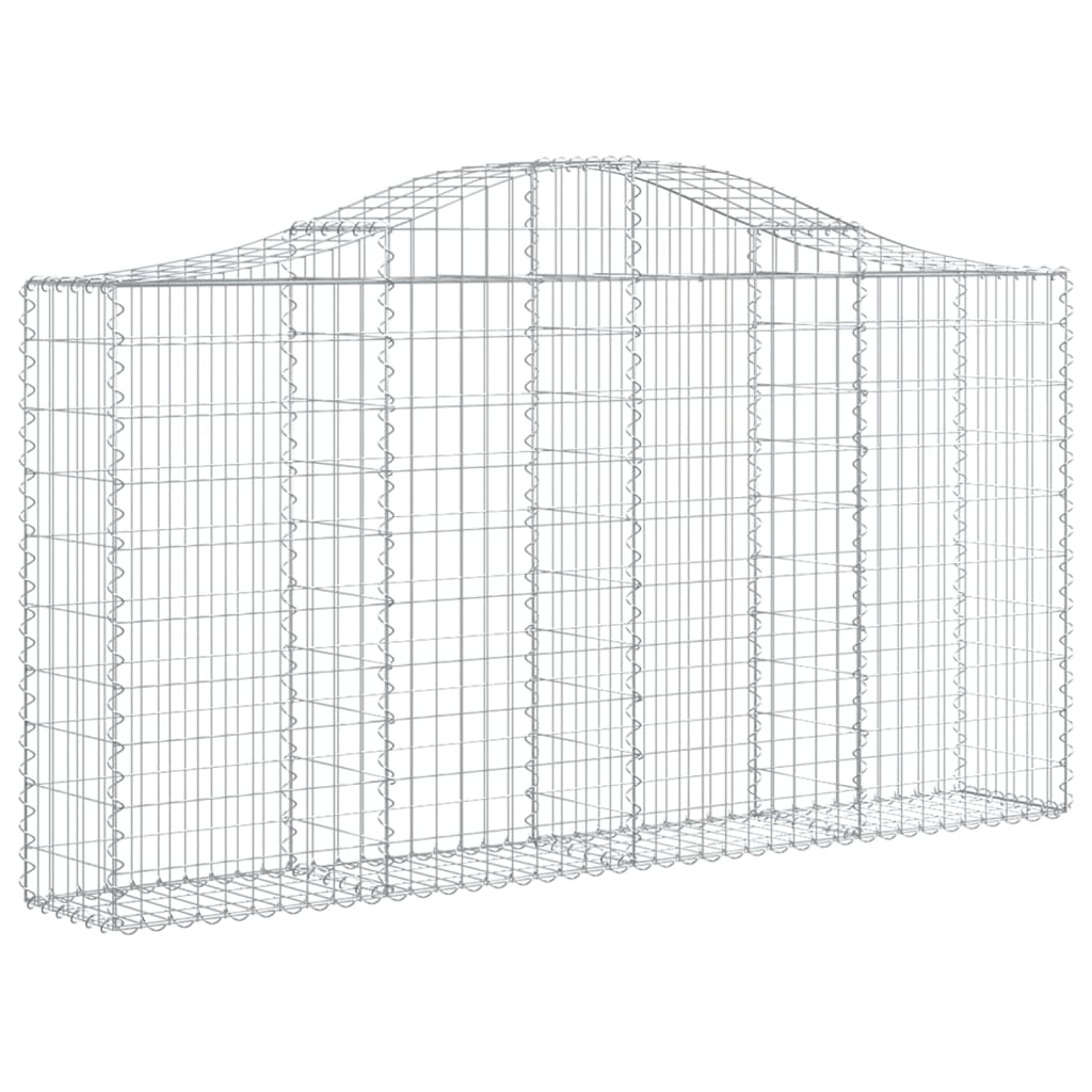 8720845560140_g_en_hd_1 vidaXL Arched Gabion Baskets 3 pcs 200x30x100/120 cm Galvanised Iron - Image 3