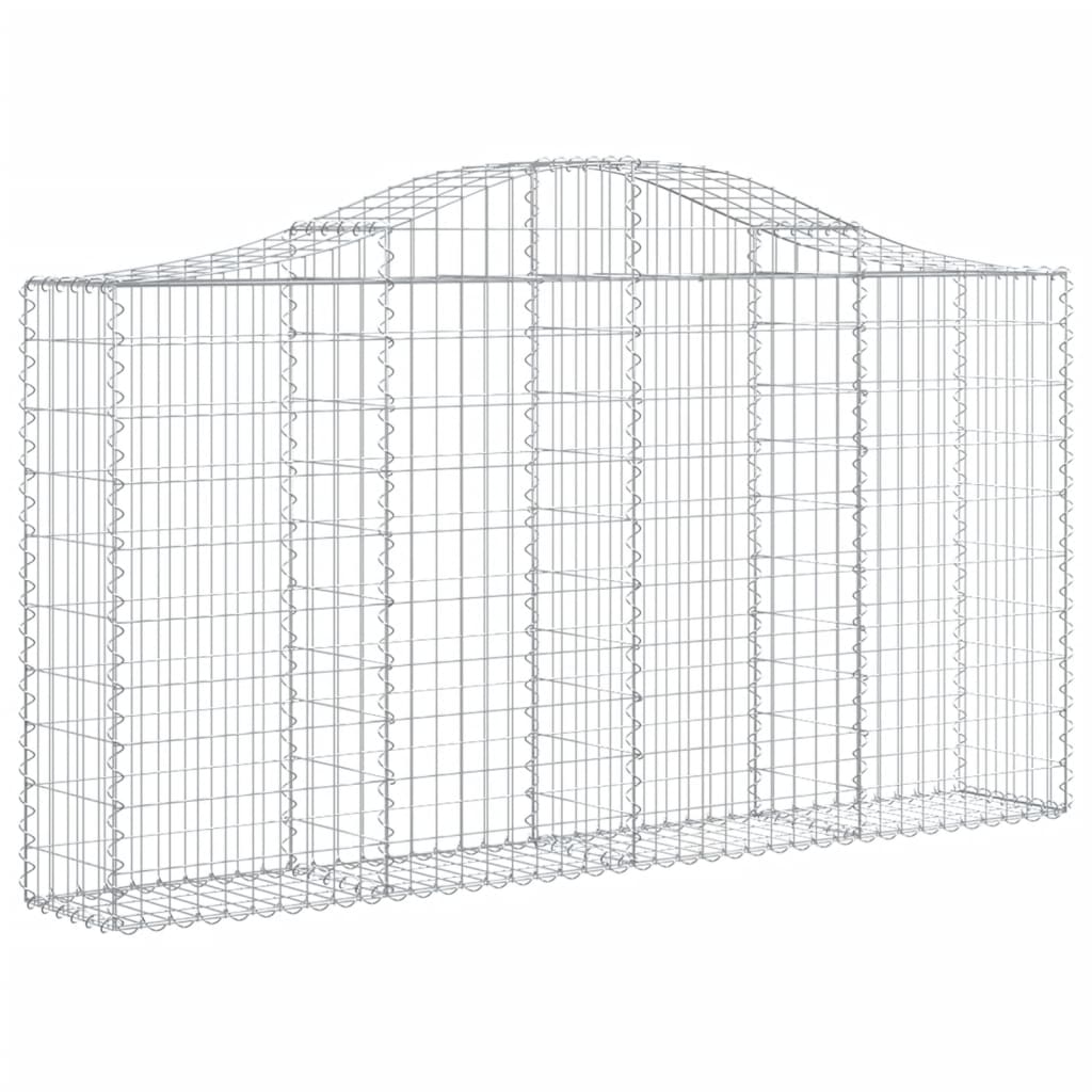 8720845560157_g_en_hd_1 vidaXL Arched Gabion Baskets 4 pcs 200x30x100/120 cm Galvanised Iron - Image 3