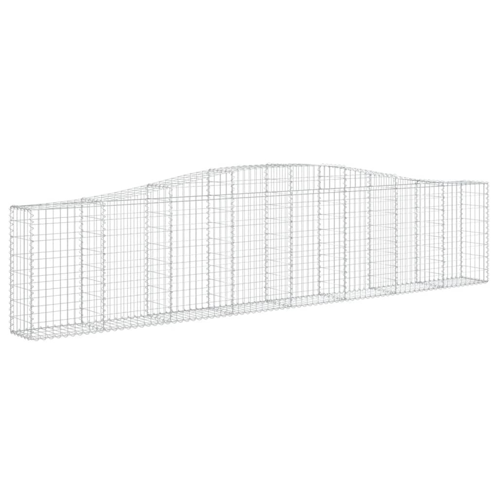 8720845564018_g_en_hd_1 vidaXL Arched Gabion Baskets 7 pcs 400x30x80/100 cm Galvanised Iron - Image 3