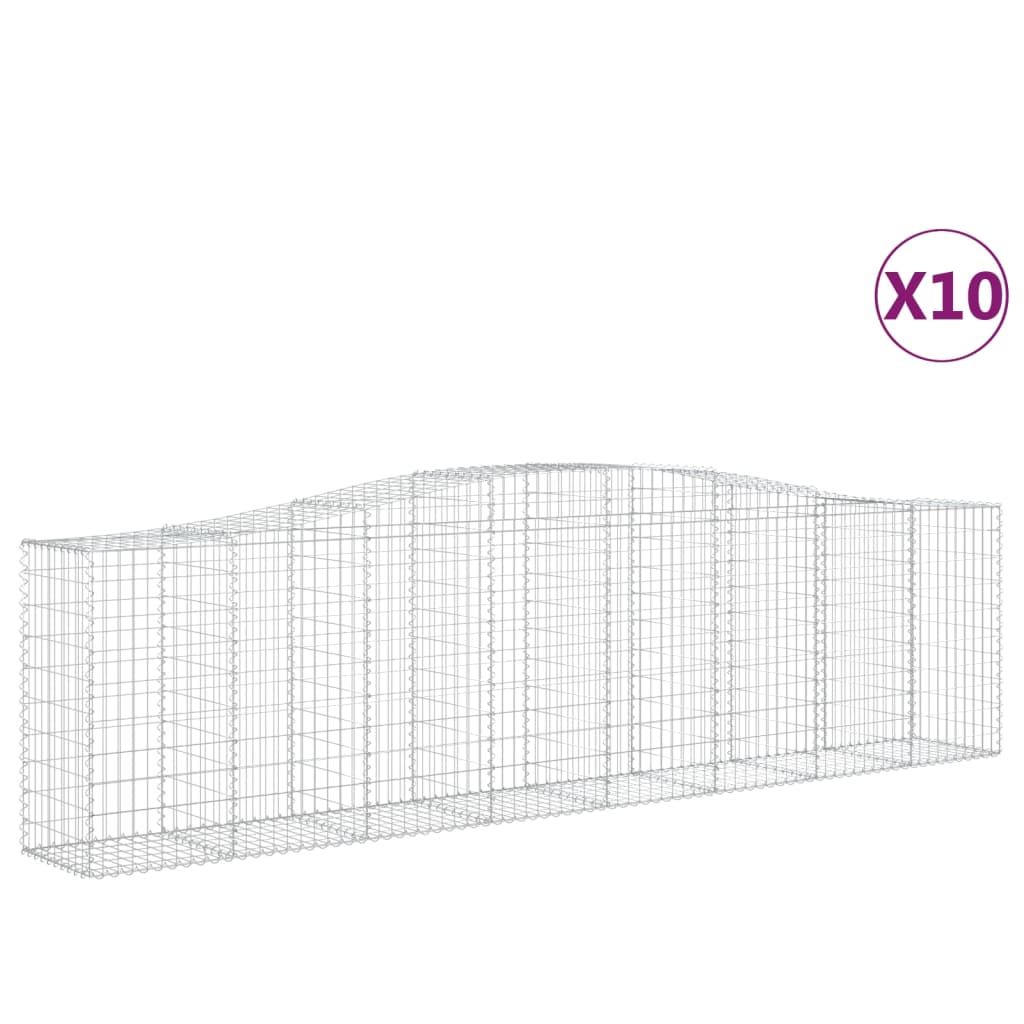 8720845565473_a_en_hd_1 vidaXL Arched Gabion Baskets 10 pcs 400x50x100/120 cm Galvanised Iron - Image 2