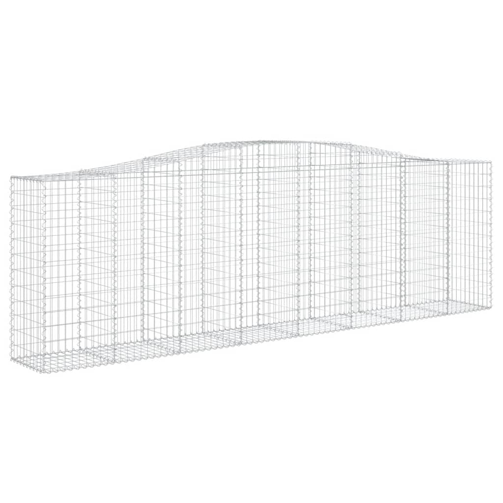 8720845565527_g_en_hd_1 vidaXL Arched Gabion Baskets 2 pcs 400x50x120/140 cm  Galvanised Iron - Image 3