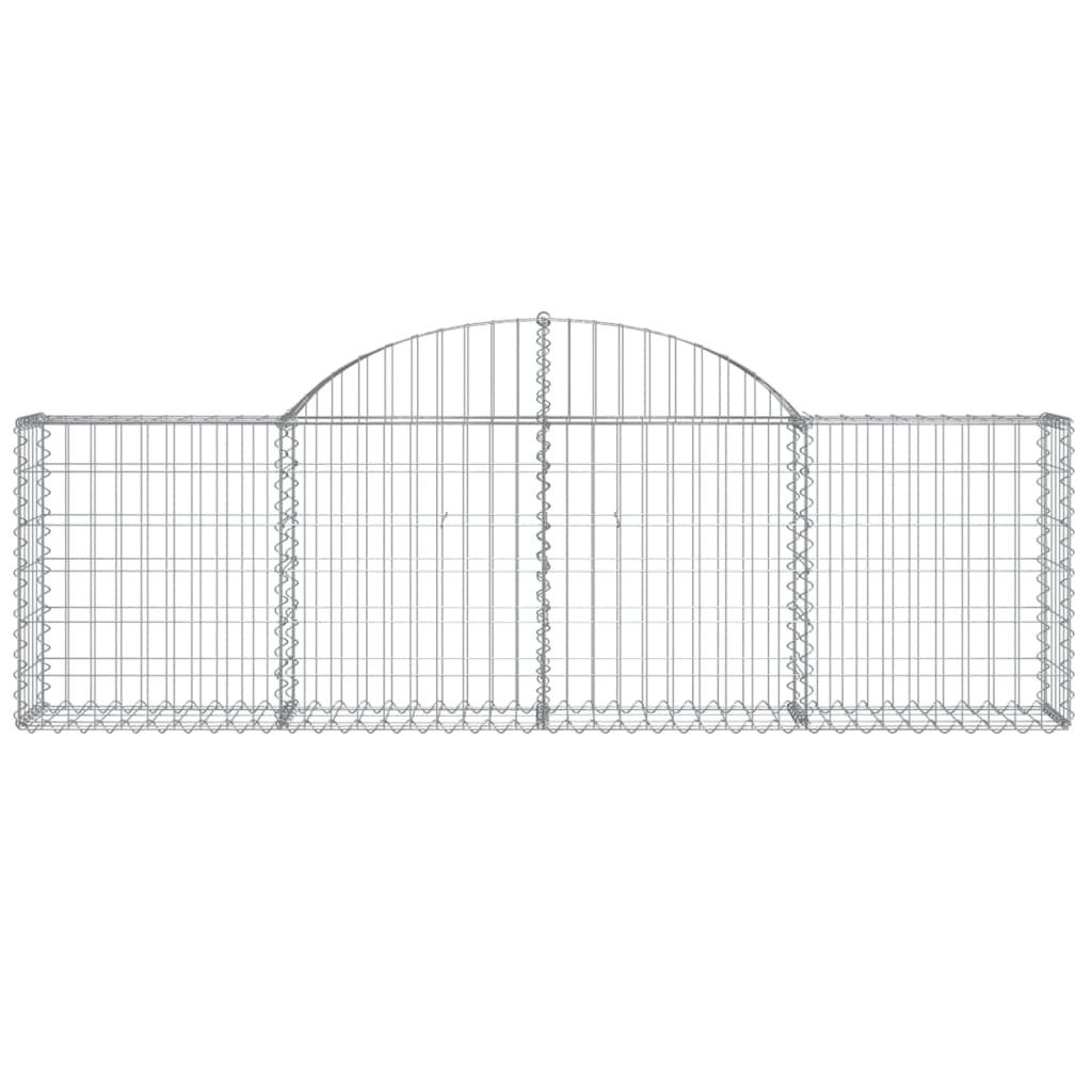 8720845566517_g_en_hd_2 vidaXL Arched Gabion Baskets 2 pcs 200x30x60/80 cm Galvanised Iron - Image 4