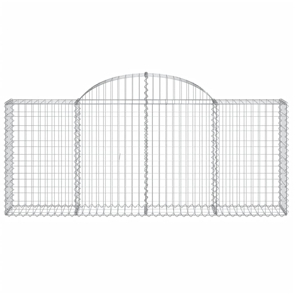 8720845566753_g_en_hd_2 vidaXL Arched Gabion Baskets 5 pcs 200x30x80/100 cm Galvanised Iron - Image 4