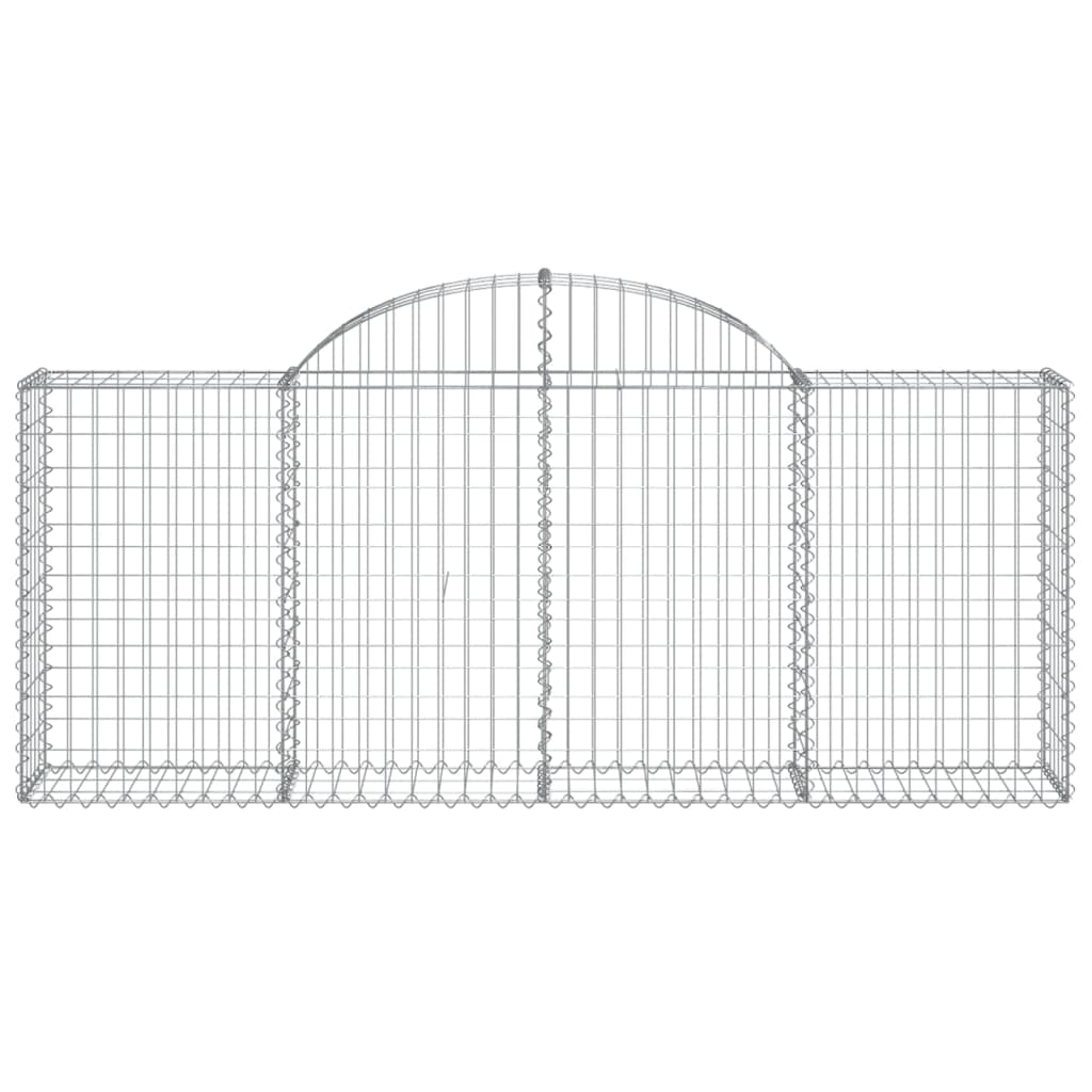 8720845566777_g_en_hd_2 vidaXL Arched Gabion Baskets 7 pcs 200x30x80/100 cm Galvanised Iron - Image 4
