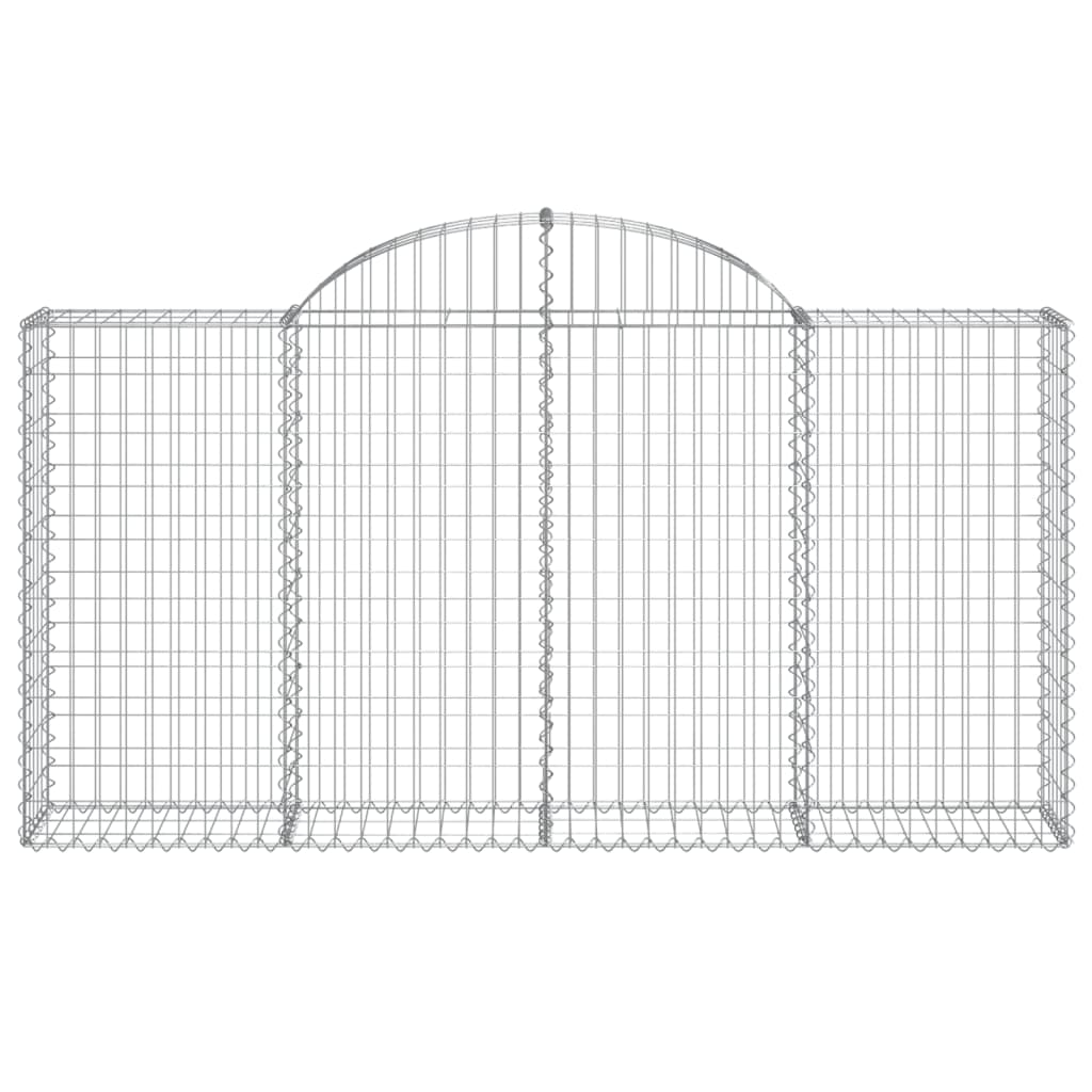 8720845566975_g_en_hd_2 vidaXL Arched Gabion Baskets 6 pcs 200x30x100/120 cm Galvanised Iron - Image 4