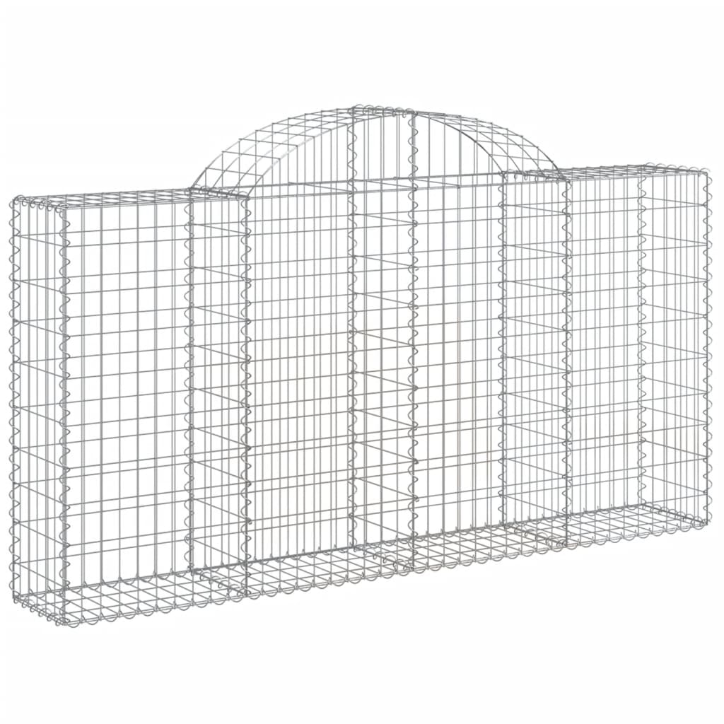 8720845566982_g_en_hd_1 vidaXL Arched Gabion Baskets 7 pcs 200x30x100/120 cm Galvanised Iron - Image 3