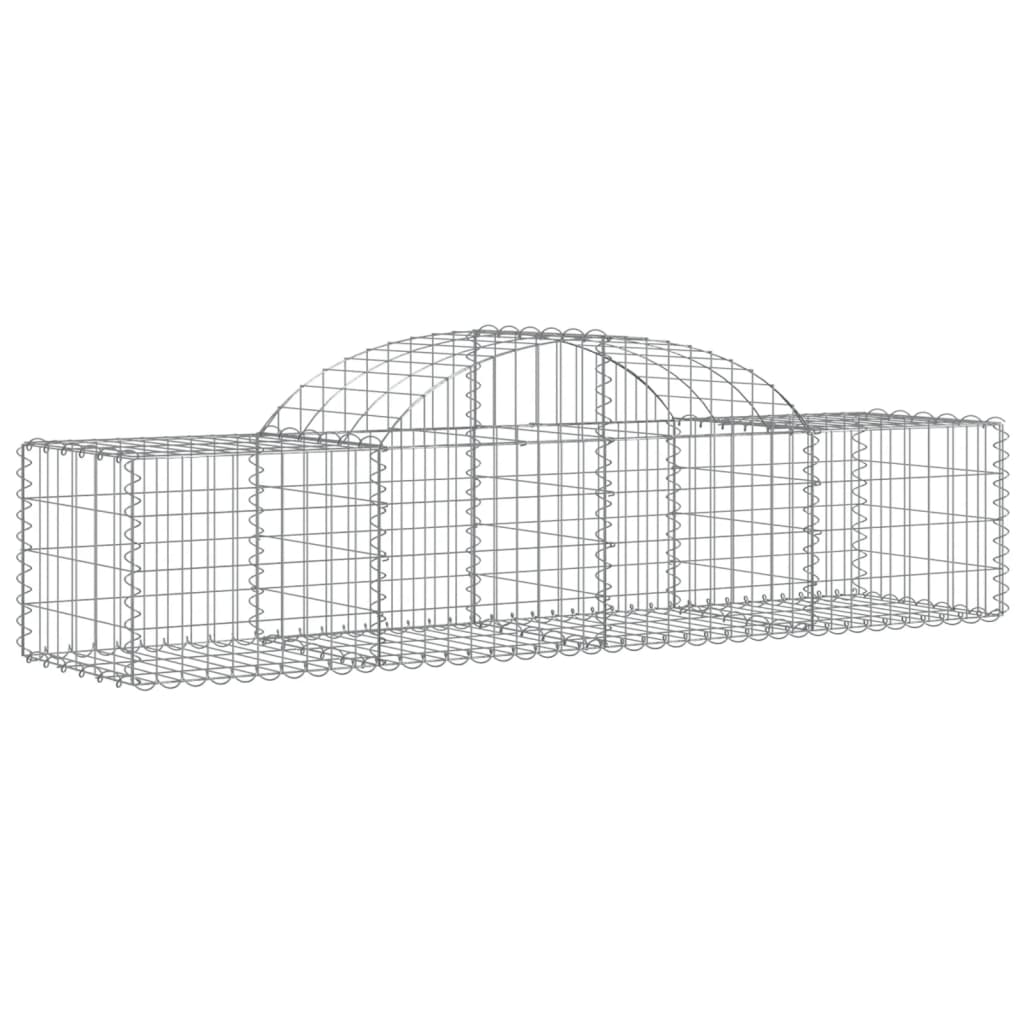 8720845568405_g_en_hd_1 vidaXL Arched Gabion Baskets 2 pcs 200x50x40/60 cm Galvanised Iron - Image 3
