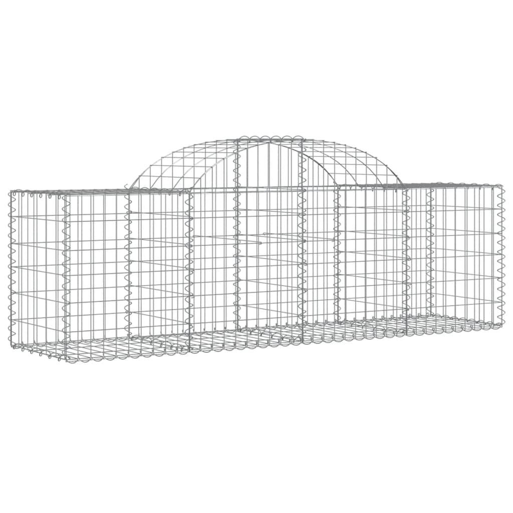 8720845568610_g_en_hd_1 vidaXL Arched Gabion Baskets 2 pcs 200x50x60/80 cm Galvanised Iron - Image 3
