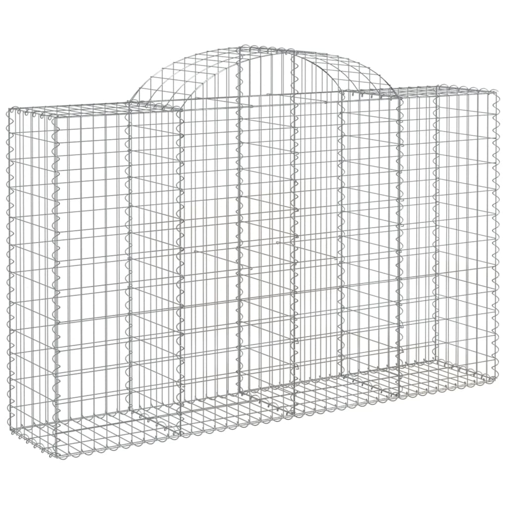 8720845569242_g_en_hd_1 vidaXL Arched Gabion Baskets 2 pcs 200x50x120/140 cm Galvanised Iron - Image 3