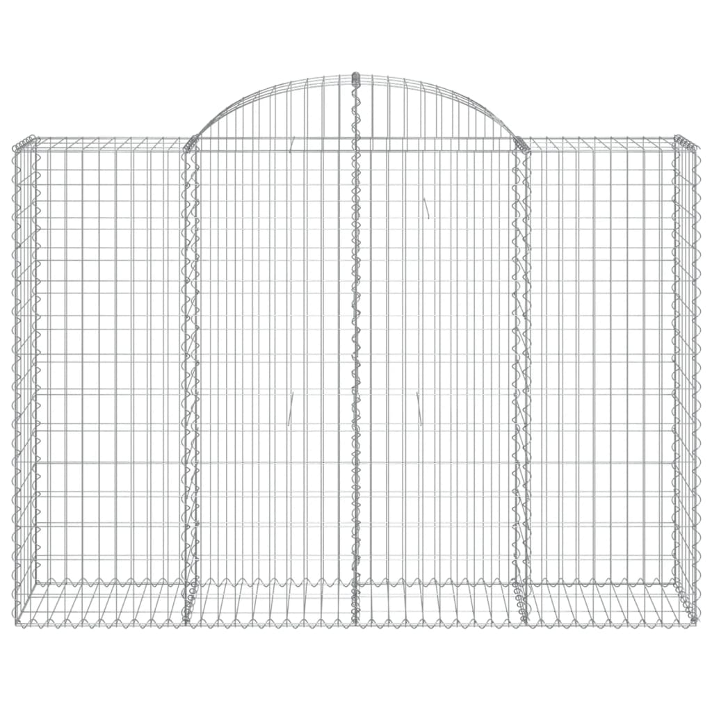 8720845569457_g_en_hd_2 vidaXL Arched Gabion Baskets 2 pcs 200x50x140/160 cm Galvanised Iron - Image 4