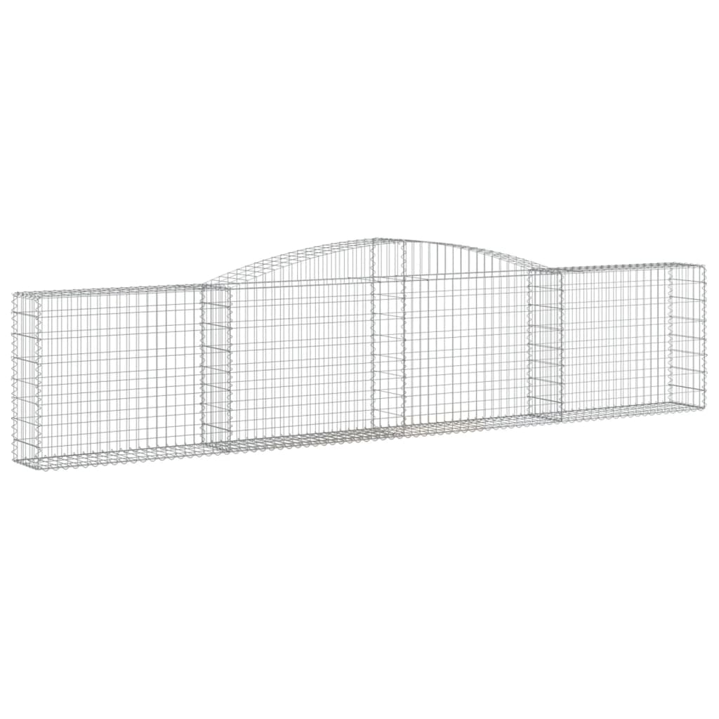 8720845574383_g_en_hd_1 vidaXL Arched Gabion Baskets 4 pcs 400x30x80/100 cm Galvanised Iron - Image 3