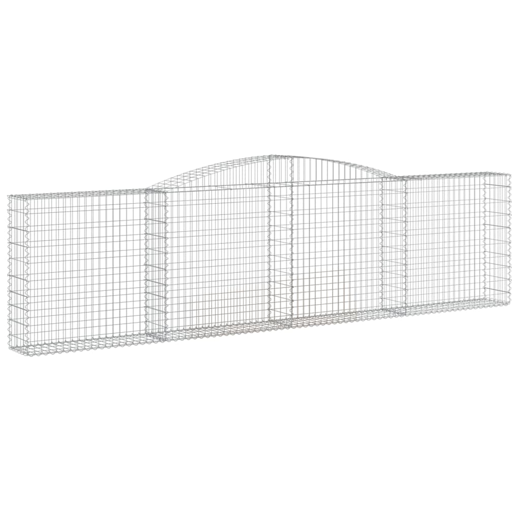 8720845574536_g_en_hd_1 vidaXL Arched Gabion Baskets 6 pcs 400x30x100/120 cm Galvanised Iron - Image 3