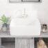 vidaXL Wash Basin White 48x37x13 cm Ceramic Rectangle - Image 3