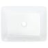 vidaXL Wash Basin White 48x37x13 cm Ceramic Rectangle - Image 6