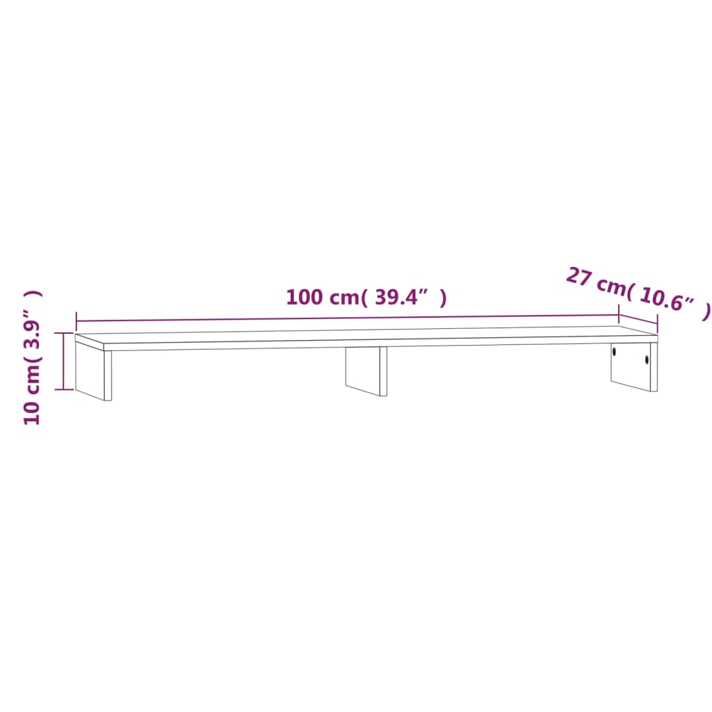 8720845579326_g_en_hd_7 vidaXL Monitor Stand 100x27x10 cm Solid Wood Pine - Image 10