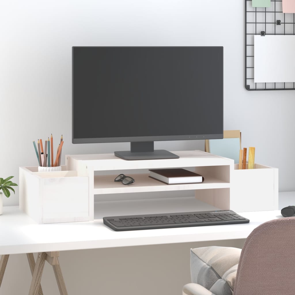8720845579487_g_en_hd_1 vidaXL Monitor Stand White 70x27.5x15 cm Solid Wood Pine - Image 3