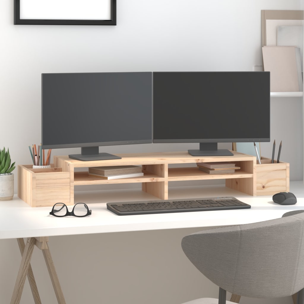 8720845579524_g_en_hd_1 vidaXL Monitor Stand 100x27.5x15 cm Solid Wood Pine - Image 3