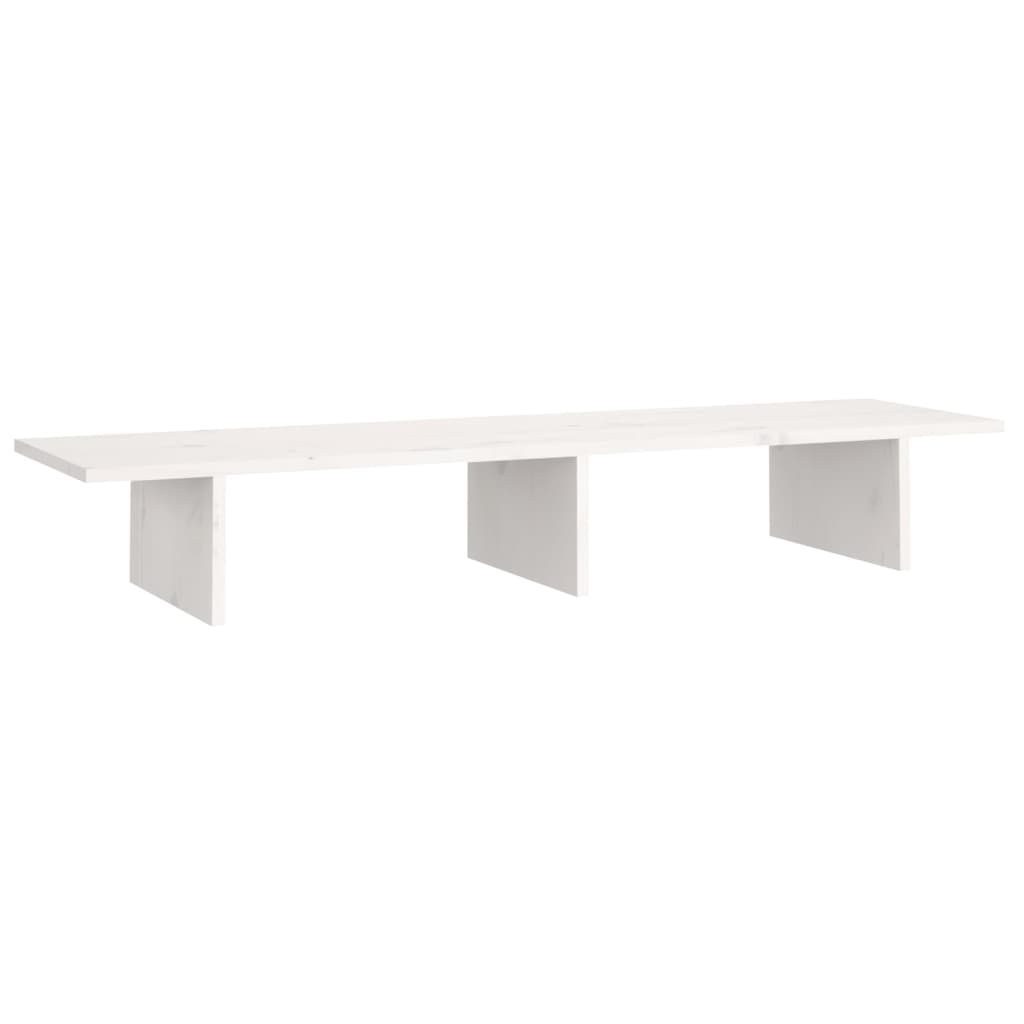 8720845579630_a_en_hd_1 vidaXL Monitor Stand White 100x27x15 cm Solid Wood Pine - Image 2