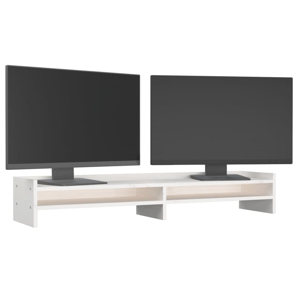 8720845579739_g_en_hd_2 vidaXL Monitor Stand White 100x24x16 cm Solid Wood Pine - Image 4