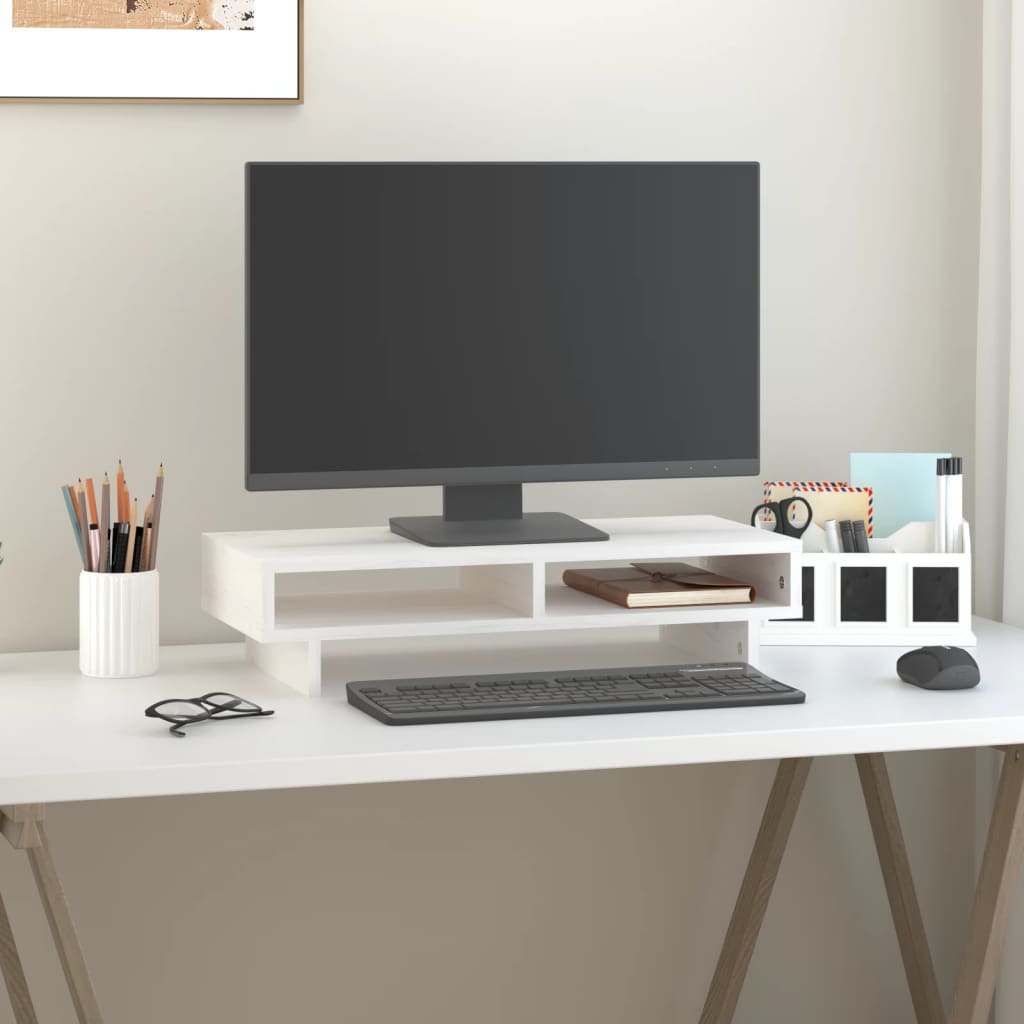 8720845579838_g_en_hd_1 vidaXL Monitor Stand White 60x27x14 cm Solid Wood Pine - Image 4