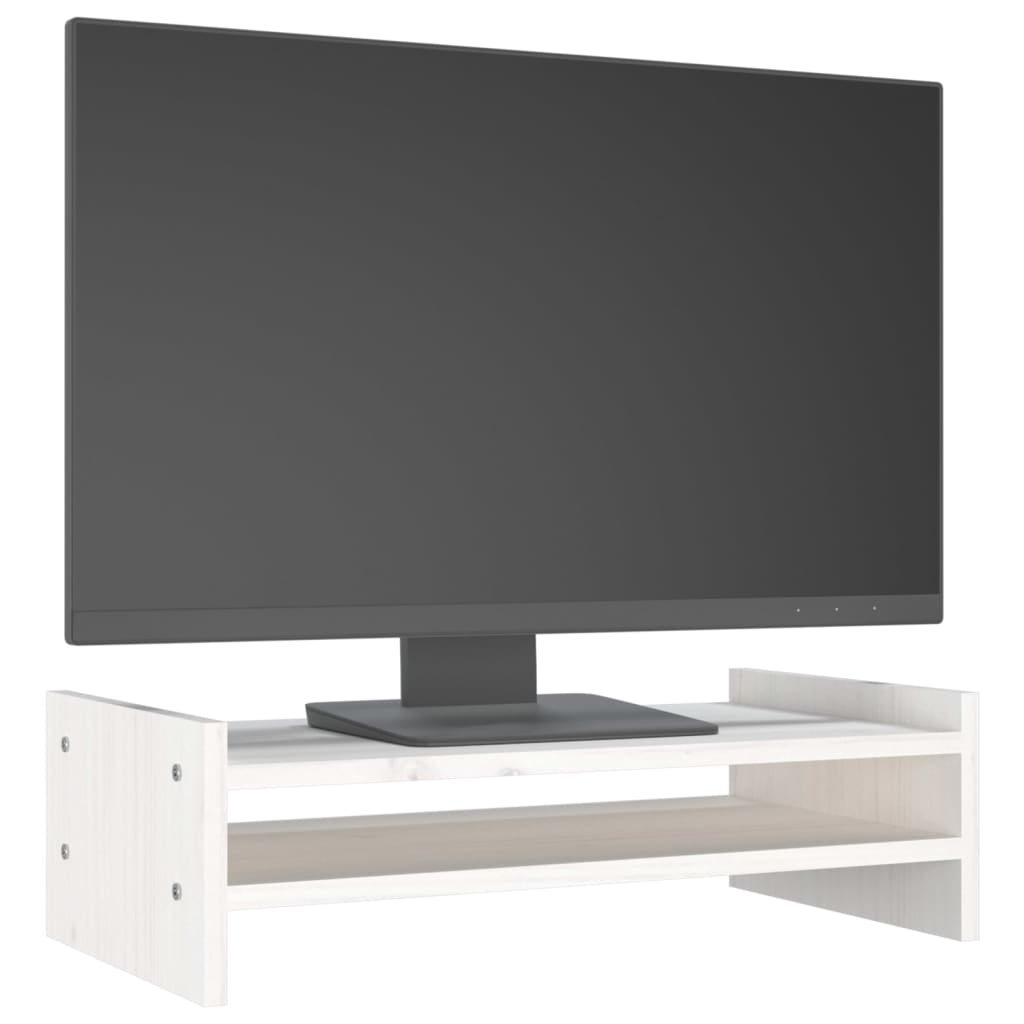 8720845580032_g_en_hd_2 vidaXL Monitor Stand White 50x27x15 cm Solid Wood Pine - Image 4