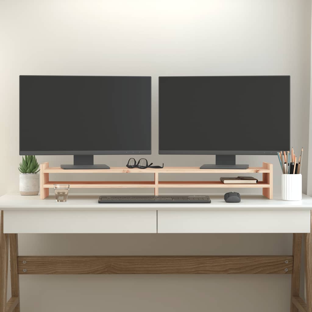 8720845580070_g_en_hd_1 vidaXL Monitor Stand 100x27x15 cm Solid Wood Pine - Image 3