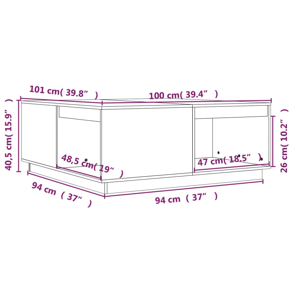 8720845581626_g_en_hd_6 vidaXL Coffee Table 100x101x40.5 cm Solid Wood Pine - Image 8