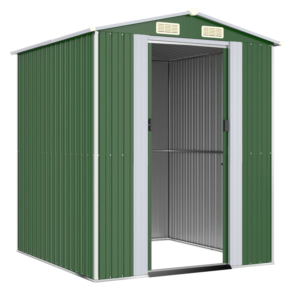 8720845581879_g_en_hd_1 vidaXL Garden Shed Green 192x191x223 cm Galvanised Steel - Image 3