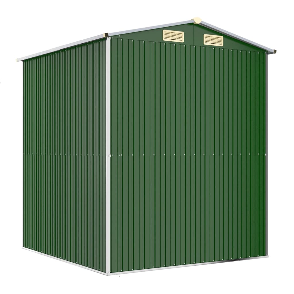 8720845581879_g_en_hd_4 vidaXL Garden Shed Green 192x191x223 cm Galvanised Steel - Image 6