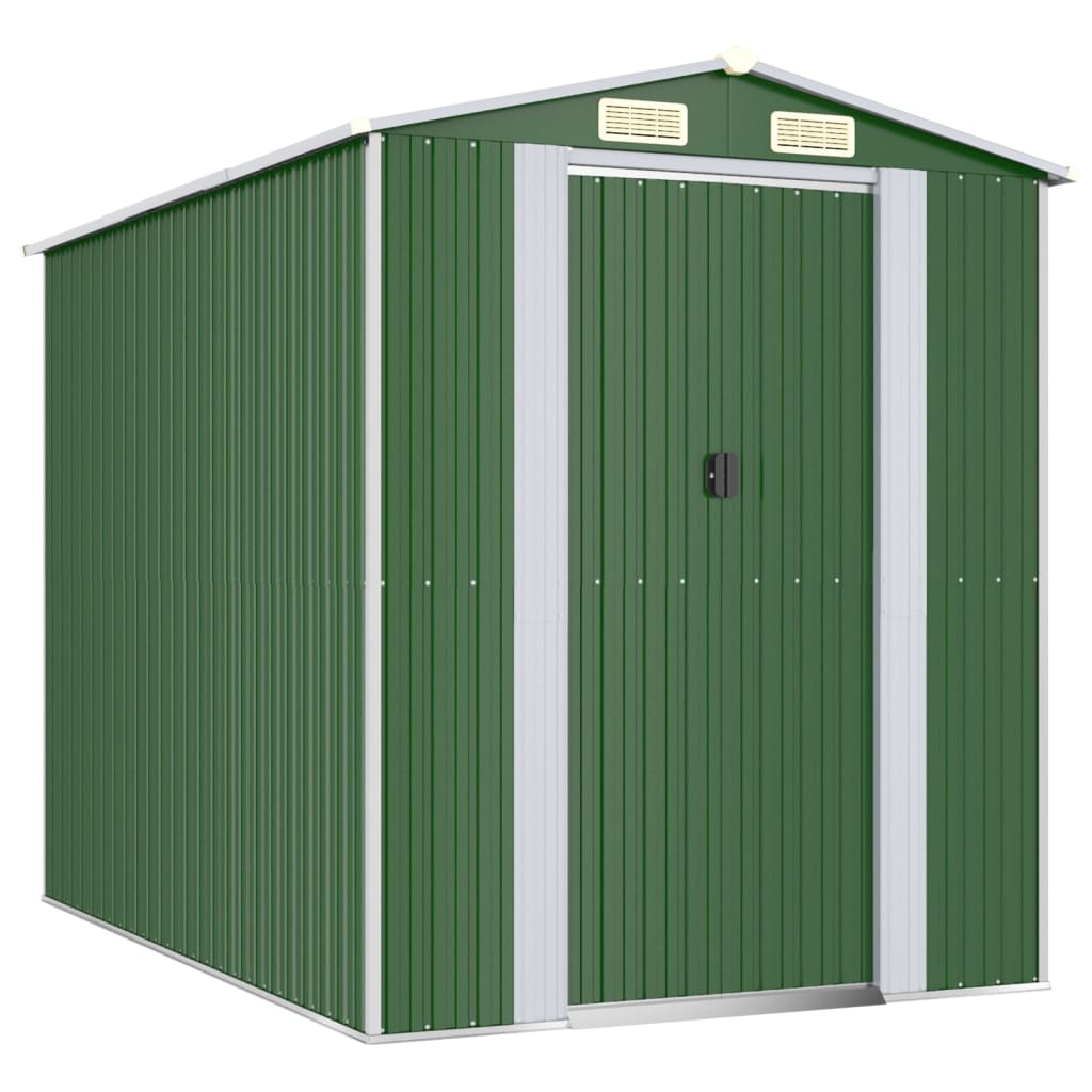 8720845581886_a_en_hd_1 vidaXL Garden Shed Green 192x274x223 cm Galvanised Steel - Image 2