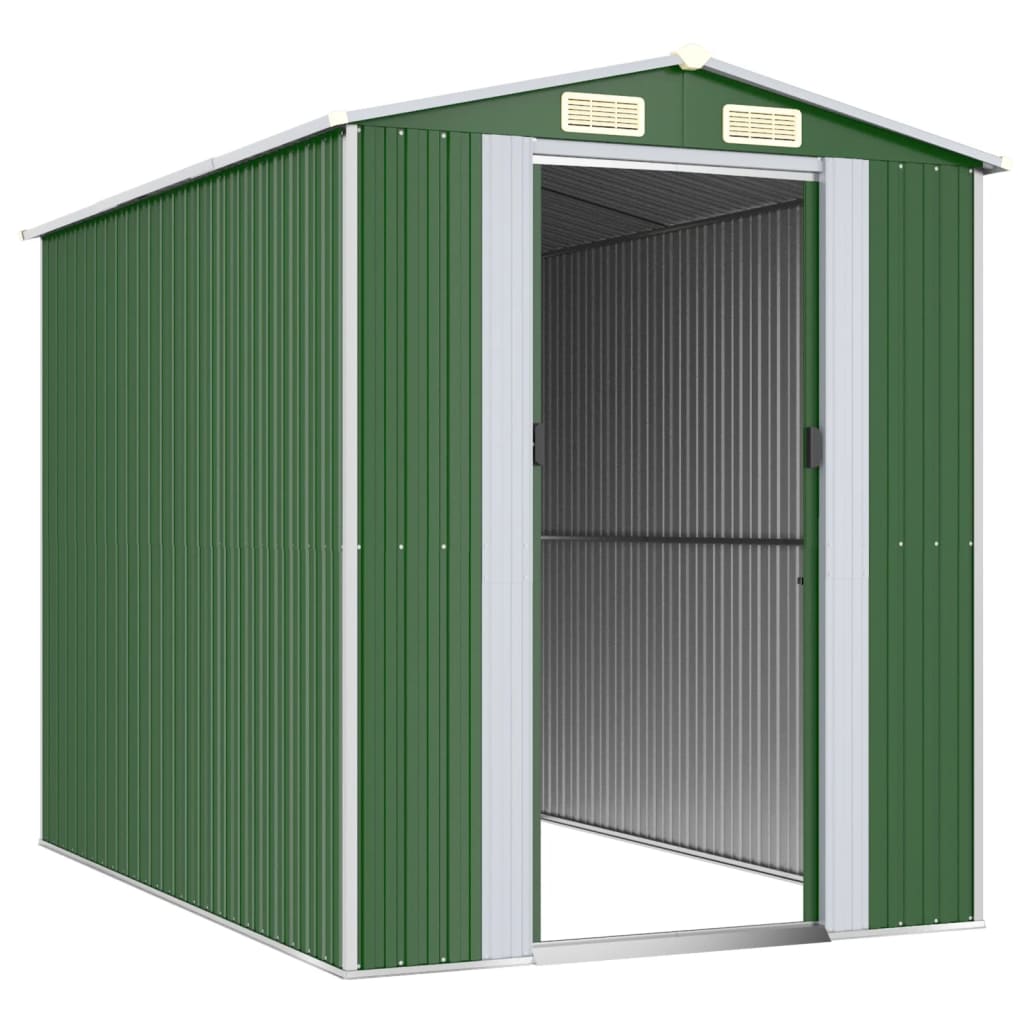 8720845581886_g_en_hd_1 vidaXL Garden Shed Green 192x274x223 cm Galvanised Steel - Image 3