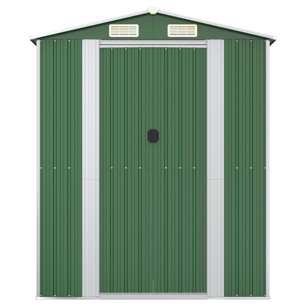 8720845581893_g_en_hd_2 vidaXL Garden Shed Green 192x357x223 cm Galvanised Steel - Image 4