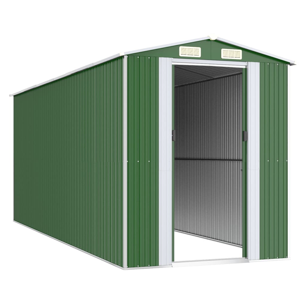 8720845581916_g_en_hd_1 vidaXL Garden Shed Green 192x523x223 cm Galvanised Steel - Image 3