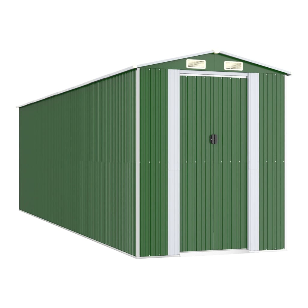 8720845581930_a_en_hd_1 vidaXL Garden Shed Green 192x689x223 cm Galvanised Steel - Image 2